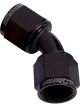 Aeroflow 45 Degree Female Swivel Coupler -6AN Black