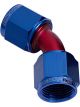 Aeroflow 45 Degree Female Swivel Coupler -10AN Blue