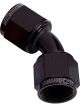 Aeroflow 45 Degree Female Swivel Coupler -20AN Black