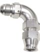 Aeroflow 90 Degree Tube to Male AN Adapter 3/8 Inch to -6AN Silver