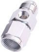 Aeroflow Straight Female to Male With 1/8 Inch Port -16AN Silver
