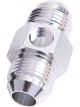 Aeroflow 45 Degree Male Flare Union With 1/8 Inch Port -6AN Silver