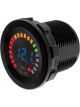 Hulk 4x4 DC Voltmeter with Coloured Indicator Illumination Colour Blue