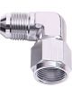Aeroflow 90 Degree Female/Male Flare Swivel -12AN Silver