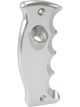 Aeroflow Button Pistol Side Grip Plate Driver's Side Handle Silver