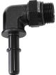 Aeroflow Push-On EFI Fuel Fittings - Black 7.93mm, 90° (5/16)
