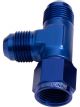 Aeroflow AN Tee Female Swivel On Run -10AN Blue