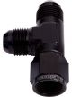 Aeroflow AN Tee Female Swivel On Run -10AN Black