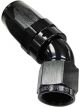 Aeroflow 150 Taper Full Flow Swivel 45 Degree Hose End -20AN Black