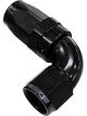 Aeroflow 150 Taper Full Flow Swivel 90 Degree Hose End -12AN Black