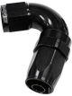 Aeroflow 150 Taper Full Flow 120 Degree Hose End -16AN Black