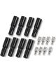 Accel Boot Terminal Kit Coil 180° Black Straight GM LS-Ser Pack 8