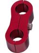 Aeroflow Billet Aluminium Dual Hose Separators 15/16 Inch I.D. Red