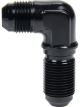 Allstar Bulkhead 90° 12 AN Male to 12 AN Male Black