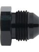 Allstar Fitting Plug 4 AN Hex Head Aluminum Black Anodize