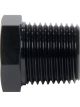 Allstar Fitting Plug 1/8 in NPT Hex Head Aluminum Black Anodize