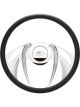 Billet Specialties Steering Wheel Half Wrap Psycho 15.5