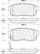 Centric Brake Parts Posi-Quiet Extended Wear Brake Pads
