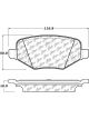 Centric Brake Parts Posi-Quiet Extended Wear Brake Pads