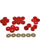 Energy Suspension Body Mount Red Bushing Set Hyper-Flex Polyurethane Cadmium
