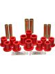 Energy Suspension Rear Leaf Spring Bushing Red Kit Hyper-Flex Polyurethane