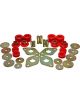 Energy Suspension Body Mount Bushing Red Set Hyper-Flex For Toyota