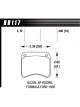 Hawk Brake Pads Black Compound Torque Low Pack 4