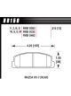Hawk Brake Pads HP Plus Compound Wide Temperature Pack 4