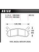 Hawk 94-05 Miata / 01-05 Normal Suspension HP+ Street Rear Brake P