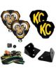 KC Hilites LED Light Assembly Flex Era 3 Spot Beam 40 Watts 2 White For Jeep JK