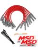 MSD Spark Plug Wire Set Super Conductor Spiral Core 8.5mm Red