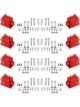MSD Ignition Coil Pack Pro CDI 600 Square 0.064 ohm Pack 8