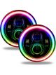 Oracle Lighting Headlight Colorshift Halo LED Ring Plastic Black