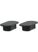 Reese Trailer Rail Caps Push-In Puck Plug Cover Plastic Black Reese