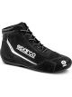 Sparco Shoe Slalom Driving Mid-Top Suede Black Euro 44 Pair