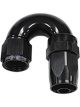 Aeroflow 150 Taper Full Flow Swivel 180 Degree Hose End -4AN Black