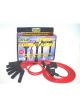 Taylor/Vertex 8mm Spark Plug Wire Set 6-Cyl Spiro-Pro Red 