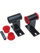 Trans-Dapt Motor Mount Bolt-On Poly/ Black Red AMC 4-Cylinder For Jeep