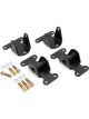 Trans-Dapt Motor Mount Bolt-On Steel Black Paint Small Block For Chevy Kit