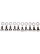 Trans-Dapt Timing Cover Bolt Kit Hex Head Washers Included Chrome