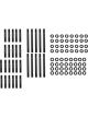 Trick Flow Cylinder Head Stud Kit Hex Nuts Chromoly Black