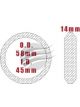 Aunger Exhaust Gasket - 45mm Wiremesh Mica Gasket