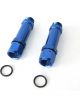 Aeroflow Female Carburettor Inlet Adapter Holley -8AN Blue 2 Pack