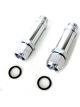 Aeroflow Female Carburettor Inlet Adapter Holley -8AN Silver 2 Pack AF165-08-1S