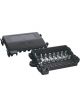 Jaylec 8 Way Fuse Holder Midi x 7 & Mega x 1 with Cover Black