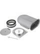Proflow Carburettor Scoop, Aluminium, Polished, Hilborn-Style, 330x