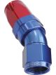 Aeroflow 150 Taper Full Flow Swivel 30 Degree Hose End -4AN Blue/Red