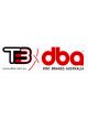 DBA - Disc Brakes Australia T3 Red Name Big Sticker (Set of 2) 30x9.5x0.01 cm