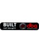 DBA - Disc Brakes Australia Built Not Bought - Kangaroo Paw Sticker Black 12.7x2.5x0.01 cm