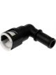 Dorman Heater Hose Connector 90 Plastic Black 5/8
